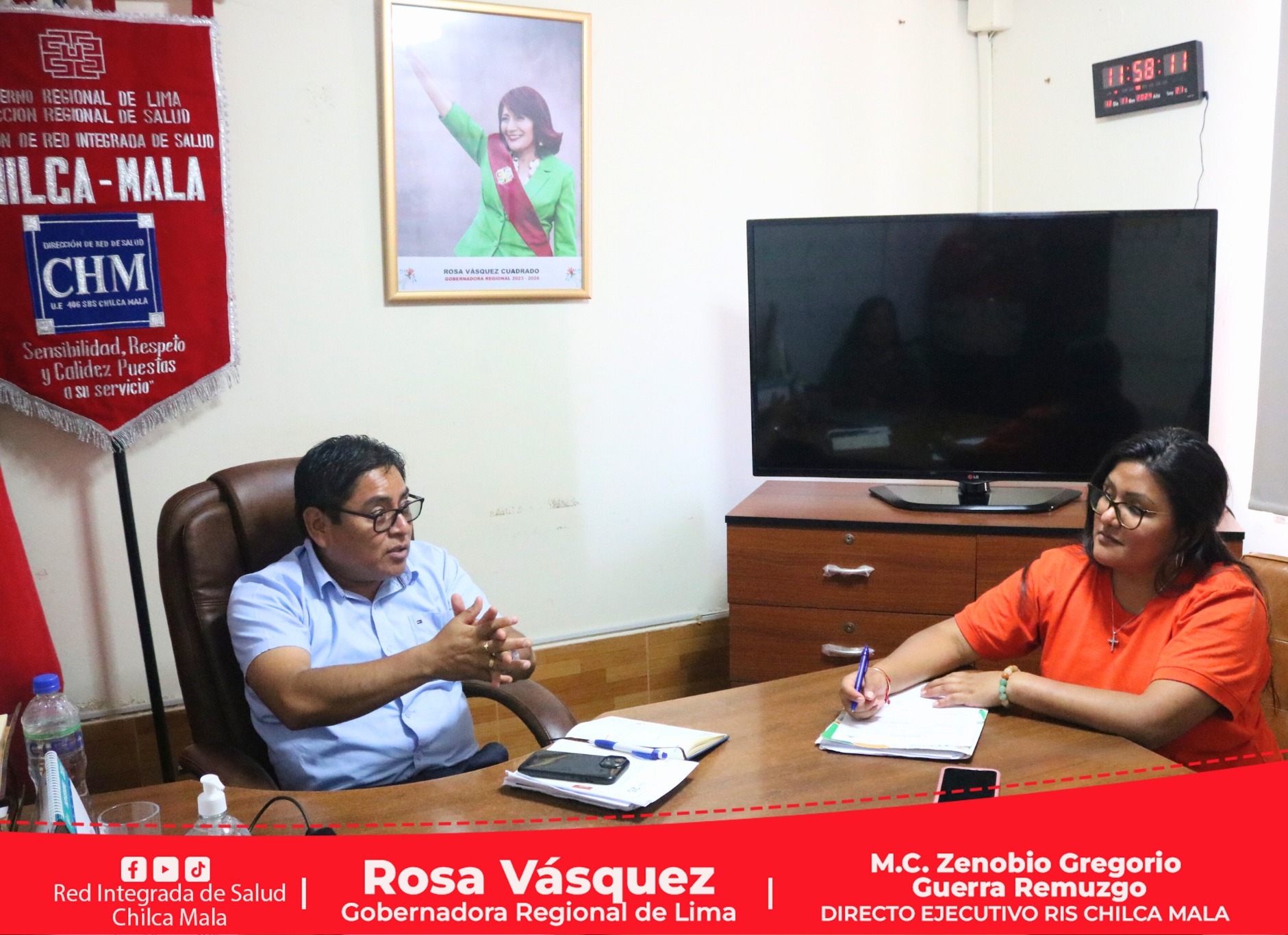 RIS Chilca Mala sostuvo reunión de coordinación con la Compañía Minera Condestable