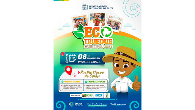 Ecotrueque Municipal en pueblo Nuevo de Colán