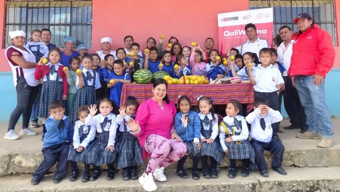 Municipalidad de Callayuc entrega alimentos frescos a usuarios de Qali Warma