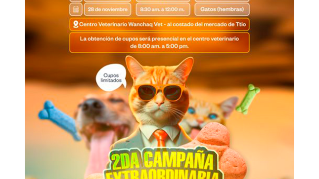 gran oportunidad para esterilizar a tus amigos  de 4 patitas