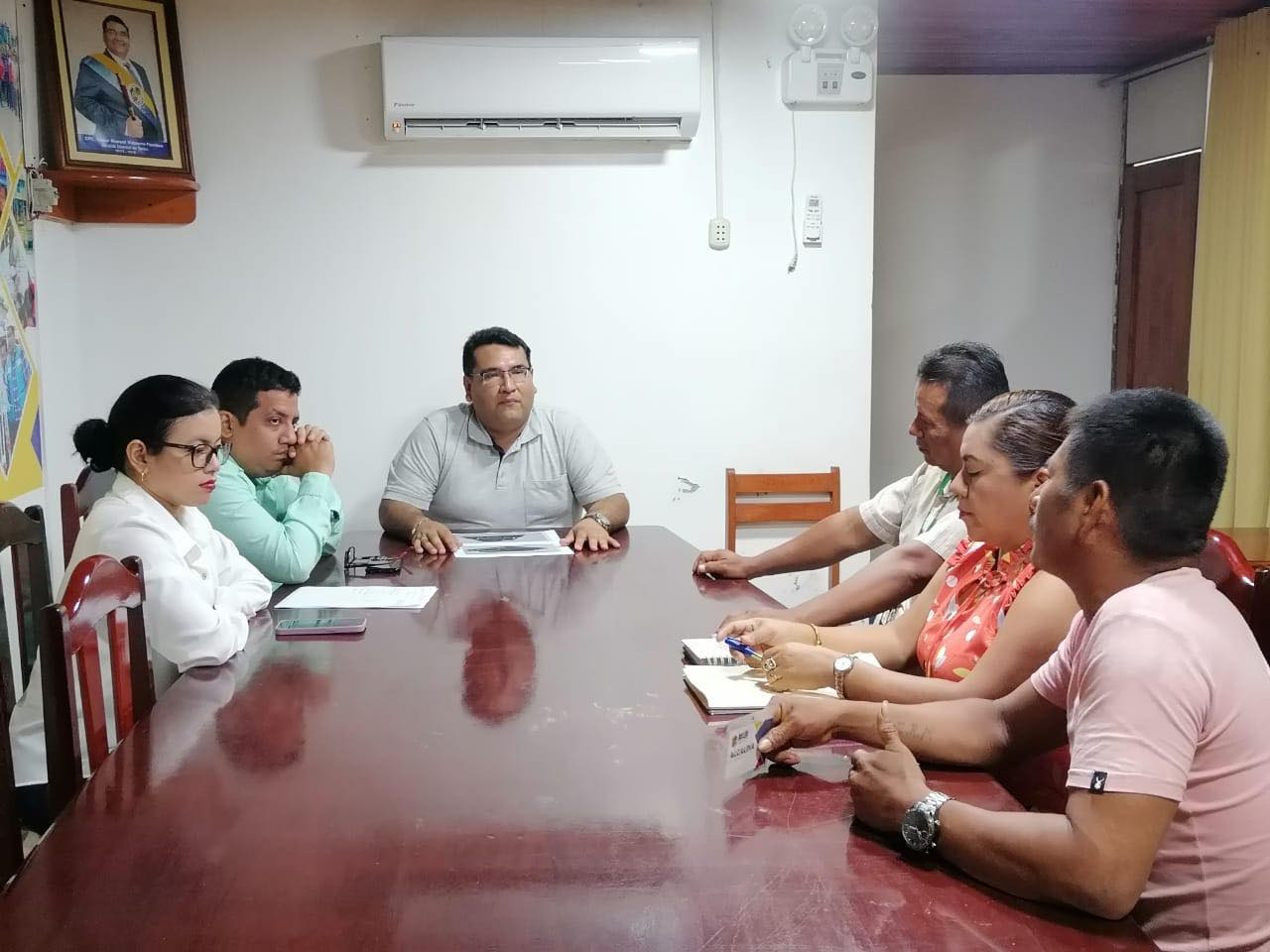 Reunión con los dirigentes de la comunidad San Juan de Múnich - Río Itaya, con la finalidad de informar sobre los avances