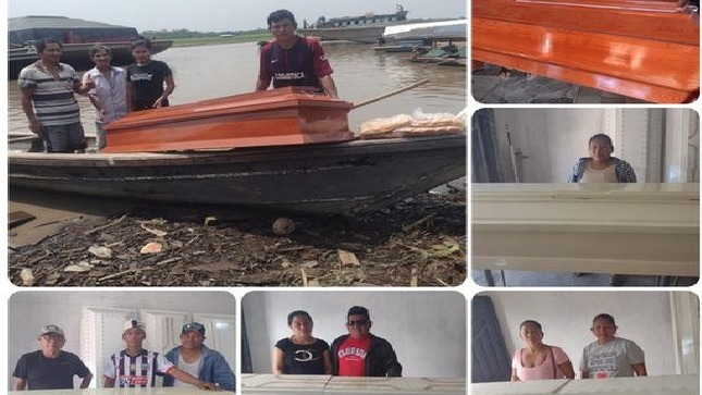 Reunión con los dirigentes de la comunidad San Juan de Múnich - Río Itaya, con la finalidad de informar sobre los avances