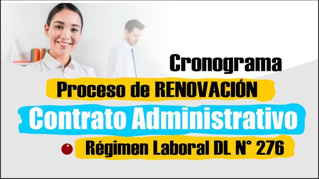 Proceso de RENOVACION de Contrato Administrativo 276 - 2025