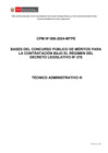 Vista preliminar de documento BASES 276  -concurso de méritos - CPM Nº 006-2024-MTPE