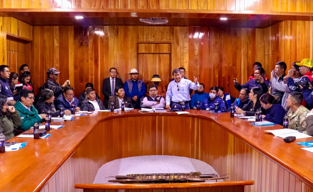 Plataforma Provincial de Defensa Civil se reúne para definir acciones ante posible declaratoria de emergencia por sequía