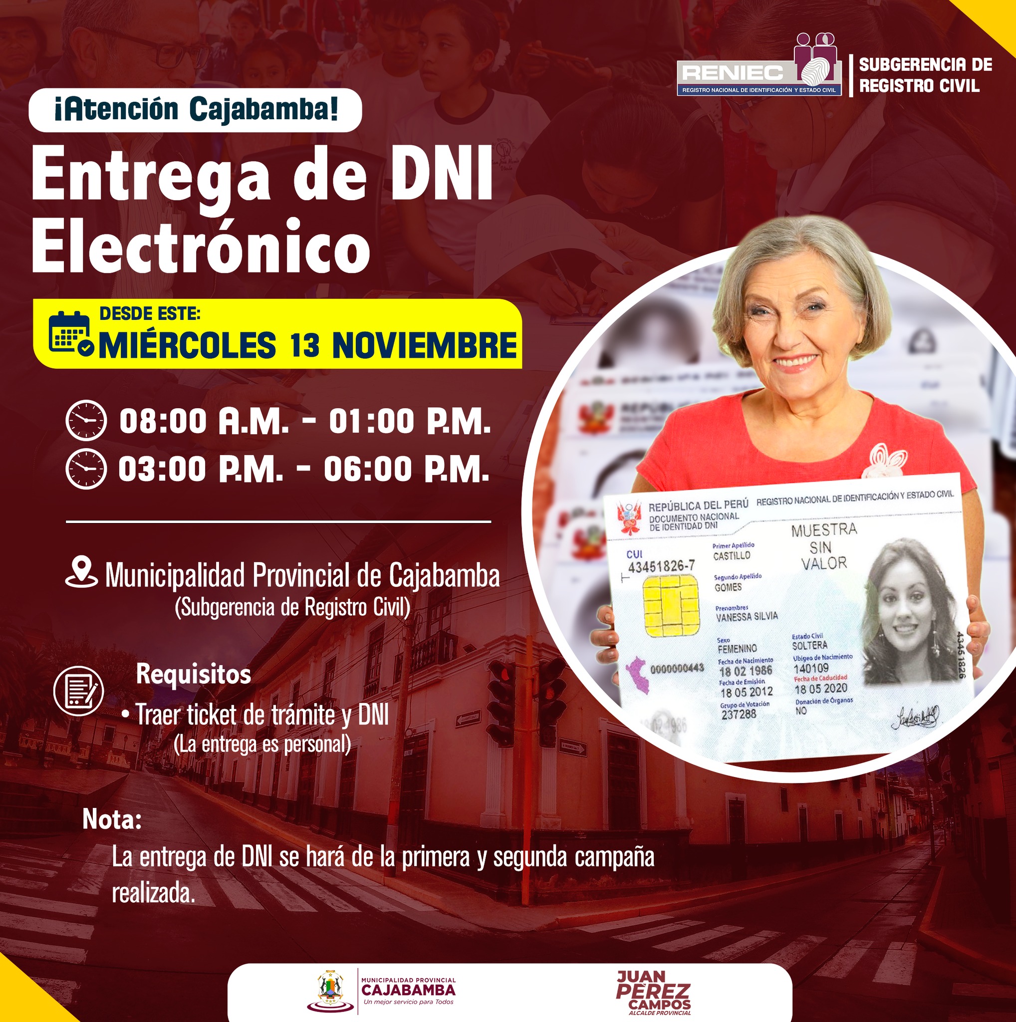 Entrega de DNI Electronico