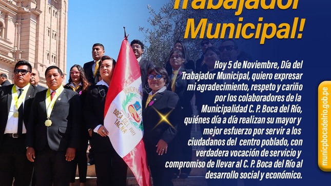 imagen sobre el Dia de Trabajador de Municipal