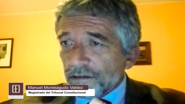 Magistrado del TC Manuel Monteagudo expuso en conferencia sobre Derecho Constitucional y Régimen Económico