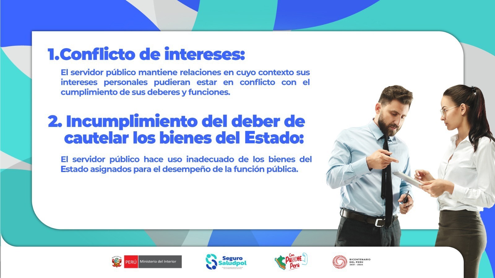 Seguro Saludpol promueve reportar los actos de corrupción ante las autoridades competentes.