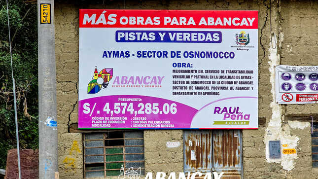 ⭕️📌¡Muy Pronto! Aymas – Osnomocco: Más De 1.3 Kilómetros De Interconexión Vial Para Abancay.