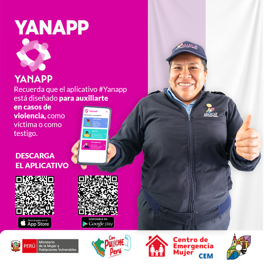 📲 ¡#Yanapp aplicación que, a través de la tecnología, es un aliado estratégico en la lucha contra la violencia!