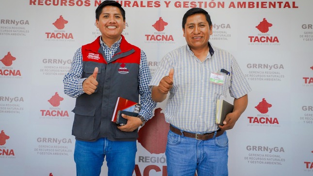imagen de reunión con la Gerencia Regional de Recursos Naturales y Gestión Ambiental tocando el punto sobre el mantenimiento y limpieza del litoral Tacneño. 