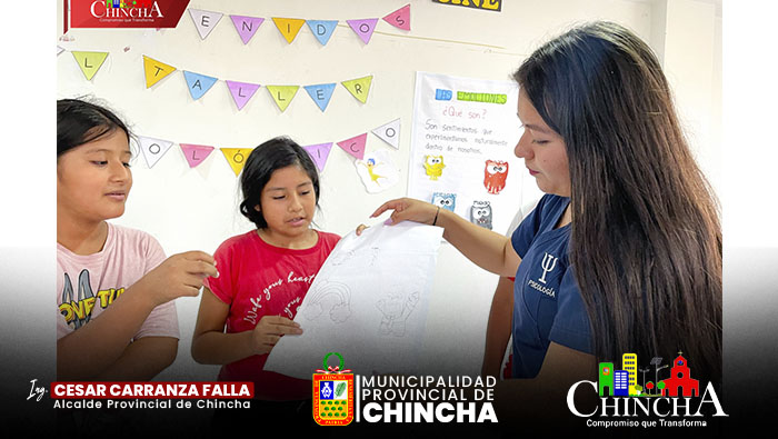 ✍️Con la finalidad de seguir promoviendo la educación y el bienestar en las personas.
La Municipalidad Provincial de Chincha a través de la Demuna Provincial y equipo de Psicología, viene realizando los talleres, con el objetivo que los niños y niñas desarrollen habilidades que permitirán así reforzar el auto concepto que tienen de sí mismos, valorándose y aceptando sus capacidades, fomentando en ellos creatividad, liderazgo, resolución de conflictos, capacidad para trabajar en equipo y autonomía.
En esta oportunidad se tocó el tema de la tristeza, ira y felicidad donde cada uno de los pequeños participaron activamente para superar cada uno de sus miedos y llegar a ser buenos ciudadanos.
RECUERDA: Los talleres se llevan a cabo los días Jueves 4:00 pm. a 6:00 pm en el polideportivo de san Agustín.