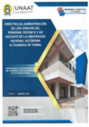 Vista preliminar de documento Directiva de Administración de los Legajos del Personal Docente y no Docente de la UNAAT
