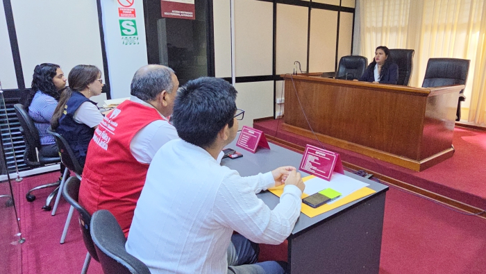 Primera y única simulación de audiencias de la Unidad de Flagrancia de Piura – Tipo I
