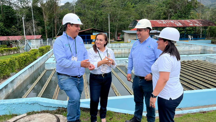 Autoridades realizaron visita a la planta de Tratamiento de agua potable "San Mateo" - EPS Moyobamba.