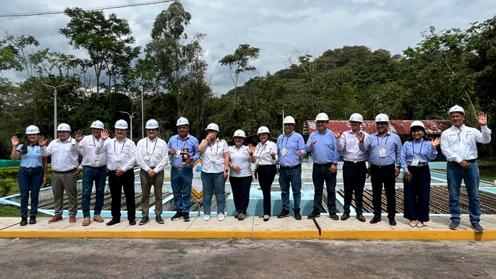 Autoridades realizaron visita a la planta de Tratamiento de agua potable "San Mateo" - EPS Moyobamba.