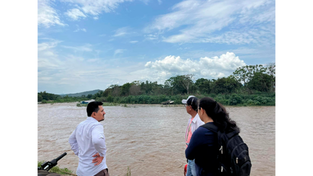 MPSM realiza constatación ocular en área de extracción ilegal de material agregado. 