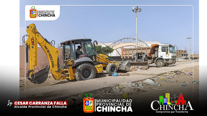 🔰La Municipalidad Provincial de Chincha, comprometida con cuidar nuestros espacios públicos, procedió al recojo de escombros y residuos sólidos acumulados en el sector de Cruz Blanca.
Hacemos una vez más un llamado a los malos vecinos en tener un poco de cultura y educación, la limpieza y ordenamiento de nuestra Provincia depende de todos nosotros.
¡MANTENGAMOS LIMPIA NUESTRA PROVINCIA! 🤝