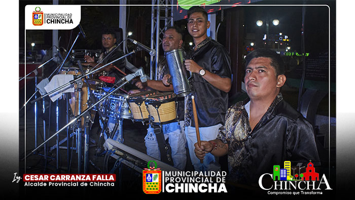 En la espectacular verbena organizada por la Municipalidad Provincial de Chincha, como parte de actividades de Verano Negro 2024, tuvimos la presencia de talentosos artistas como Son Sensación, Chemo VG y Son Habana, quienes cautivaron a la audiencia con su música y espectáculo.
No solo fue una noche de entretenimiento, sino también un espacio donde la comunidad se unió para disfrutar, compartir risas y bailes.
Nos enorgullece de proporcionar eventos que fortalecen los lazos comunitarios y fomentan la cultura y la diversión.