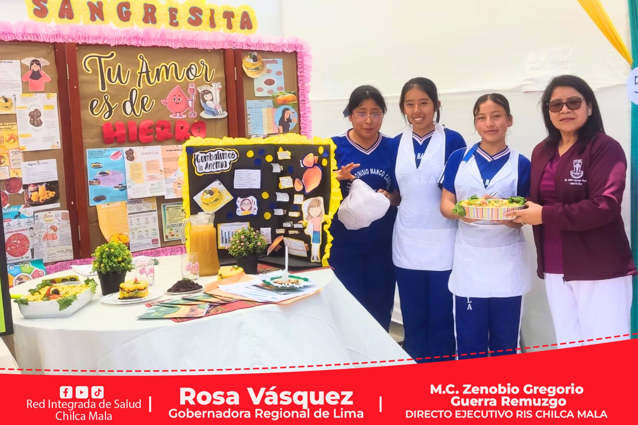 RIS Chilca Mala participa de 7ma Feria Gastronómica sobre alimentación saludable en adolescentes en el distrito de Mala