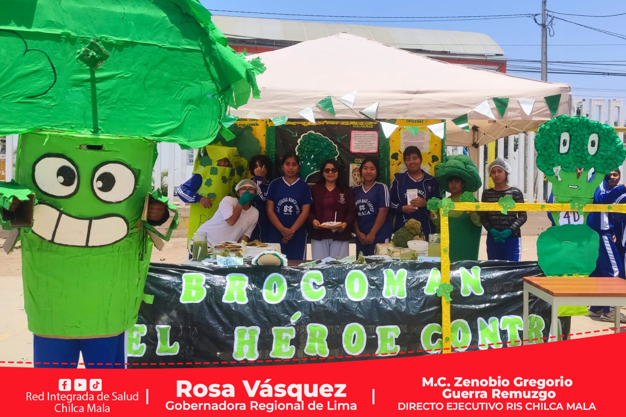 RIS Chilca Mala participa de 7ma Feria Gastronómica sobre alimentación saludable en adolescentes en el distrito de Mala