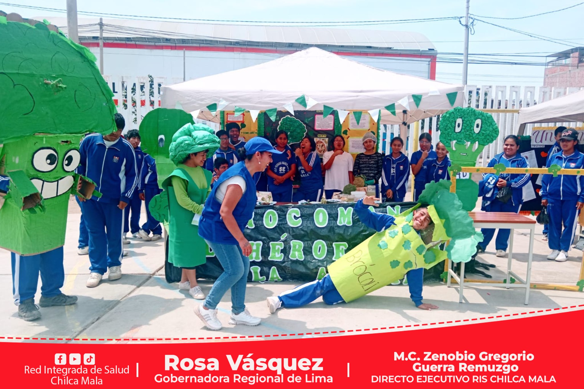 RIS Chilca Mala participa de 7ma Feria Gastronómica sobre alimentación saludable en adolescentes en el distrito de Mala