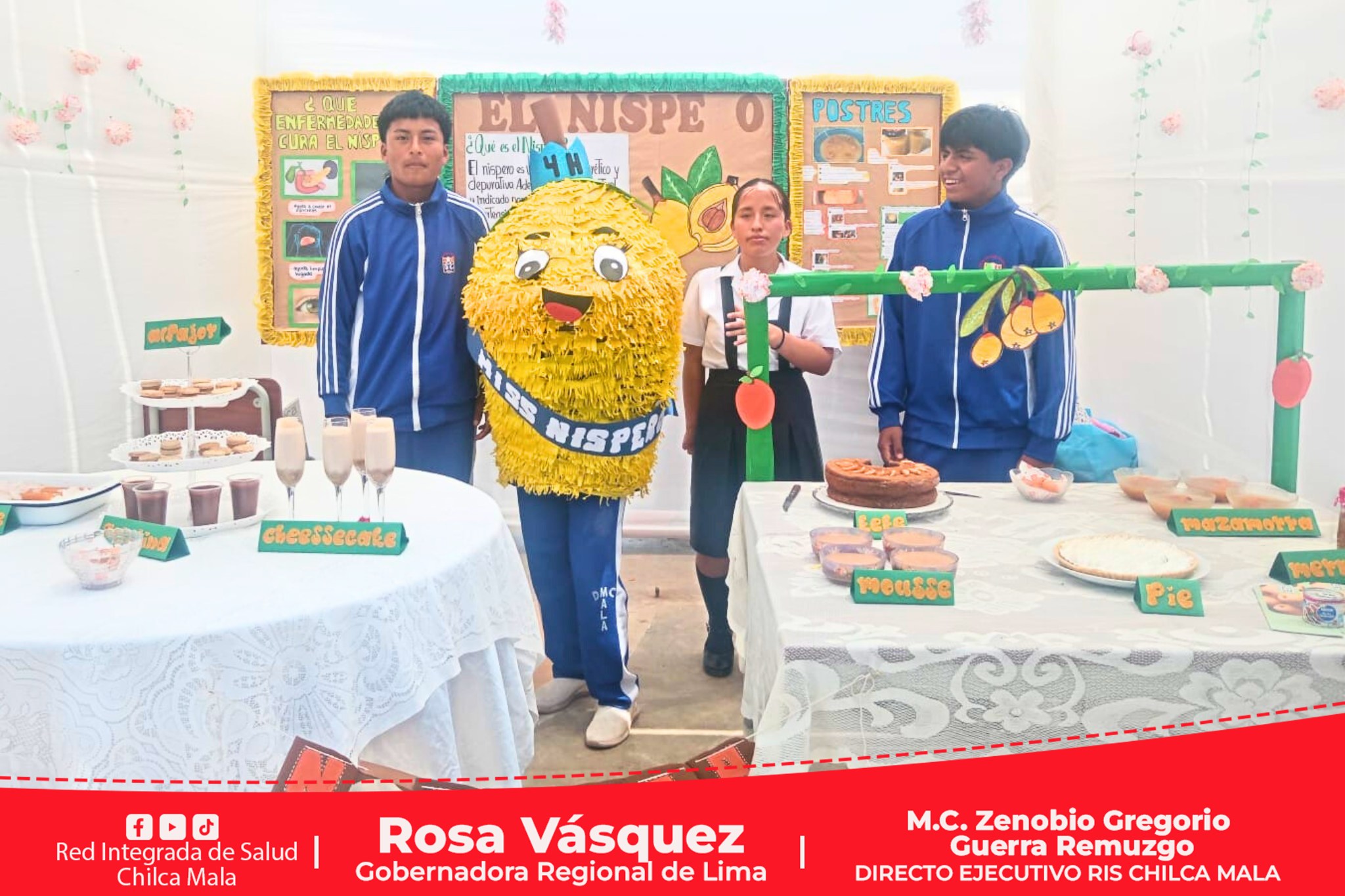 RIS Chilca Mala participa de 7ma Feria Gastronómica sobre alimentación saludable en adolescentes en el distrito de Mala