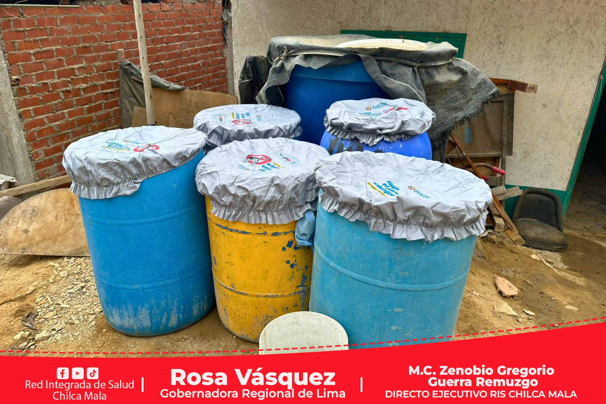 RIS Chilca Mala inspecciona viviendas para prevenir la proliferación del zancudo que transmite el dengue en Chilca.