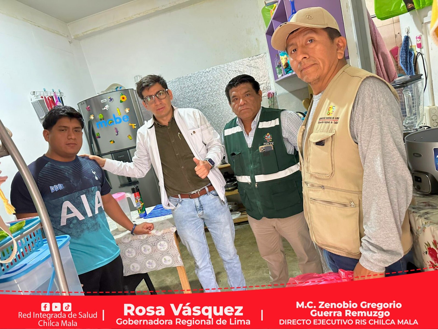 RIS Chilca Mala inspecciona viviendas para prevenir la proliferación del zancudo que transmite el dengue en Chilca.
