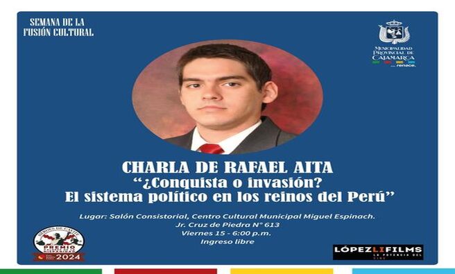 Rafael Aita nos invita a reflexionar sobre el encuentro y desencuentro de la cultura inca y la española en la Semana de la Fusión Cultural. Un evento único que no puedes perderte, con el respaldo de la Asociación Cultural Héroes de Cavite. ¡Te esperamos para vivir la historia como nunca antes! 📜🌟