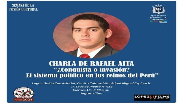 Rafael Aita nos invita a reflexionar sobre el encuentro y desencuentro de la cultura inca y la española en la Semana de la Fusión Cultural. Un evento único que no puedes perderte, con el respaldo de la Asociación Cultural Héroes de Cavite. ¡Te esperamos para vivir la historia como nunca antes! 📜🌟