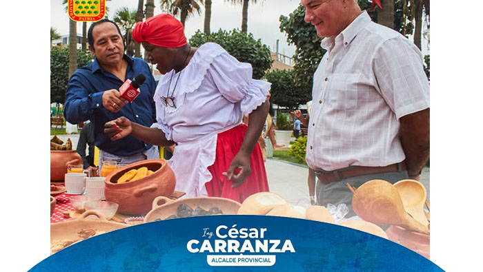 América TV visitó la ciudad de Chincha para entrevistar al alcalde César Carranza Falla y resaltar la importancia del Verano Negro, una festividad emblemática de la región. Durante la visita, la municipalidad provincial de Chincha recibió al equipo de televisión con alegres danzas típicas que reflejan la rica cultura local. Además, se les brindaron deliciosos desayunos tradicionales recién preparados, como tamales, panes y bebidas típicas, para mostrar la exquisitez de la gastronomía Chinchana
