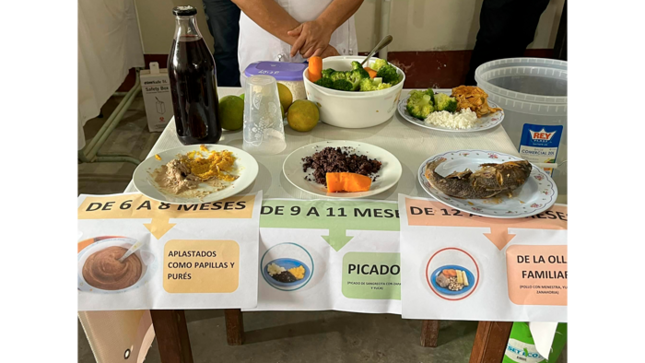 MPSM y puesto de salud Atumpampa, realizan Sesión Demostrativa para la prevención de la anemia en el marco del Compromiso 1.