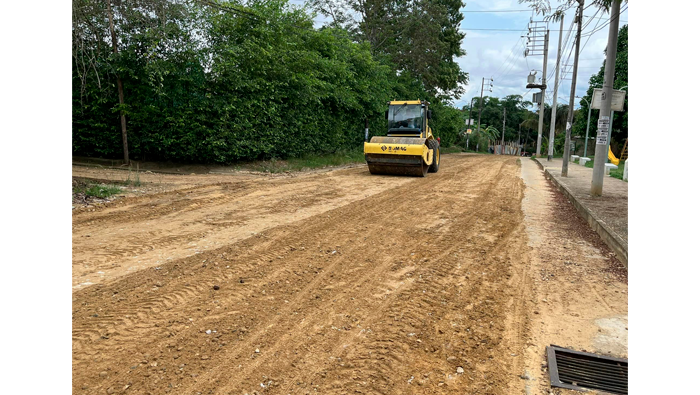 Mejoramiento de vรญas en el sector Coperholta.