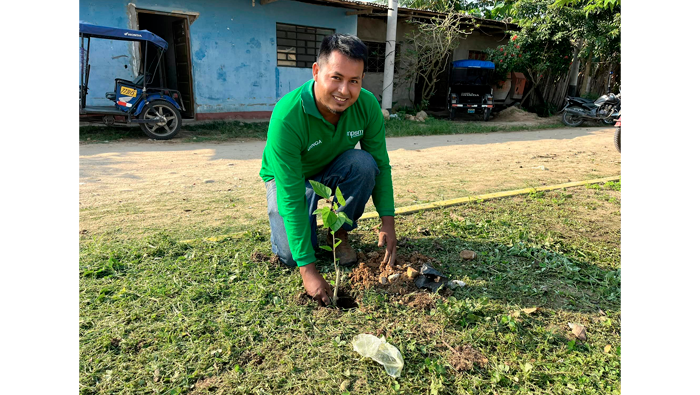 Jornada de limpieza y ornamentaci贸n de la alameda "Paiche Uma", sector Los Olivos - Tarapoto.