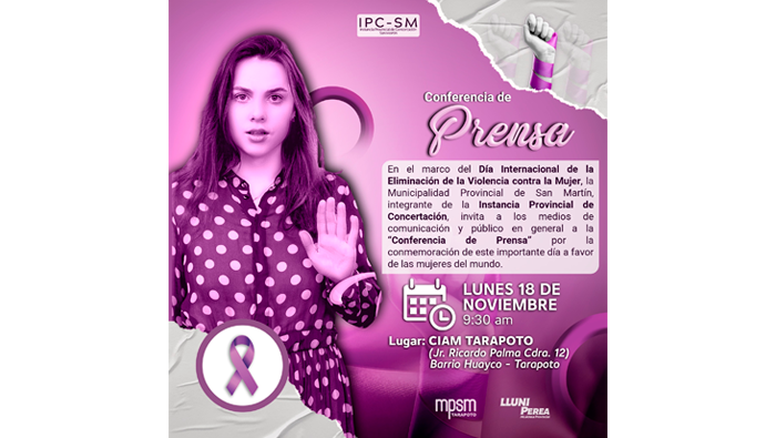 Conferencia de prensa en el marco del DΓa Internacional de la EliminaciΓ³n de la Violencia contra la Mujer.