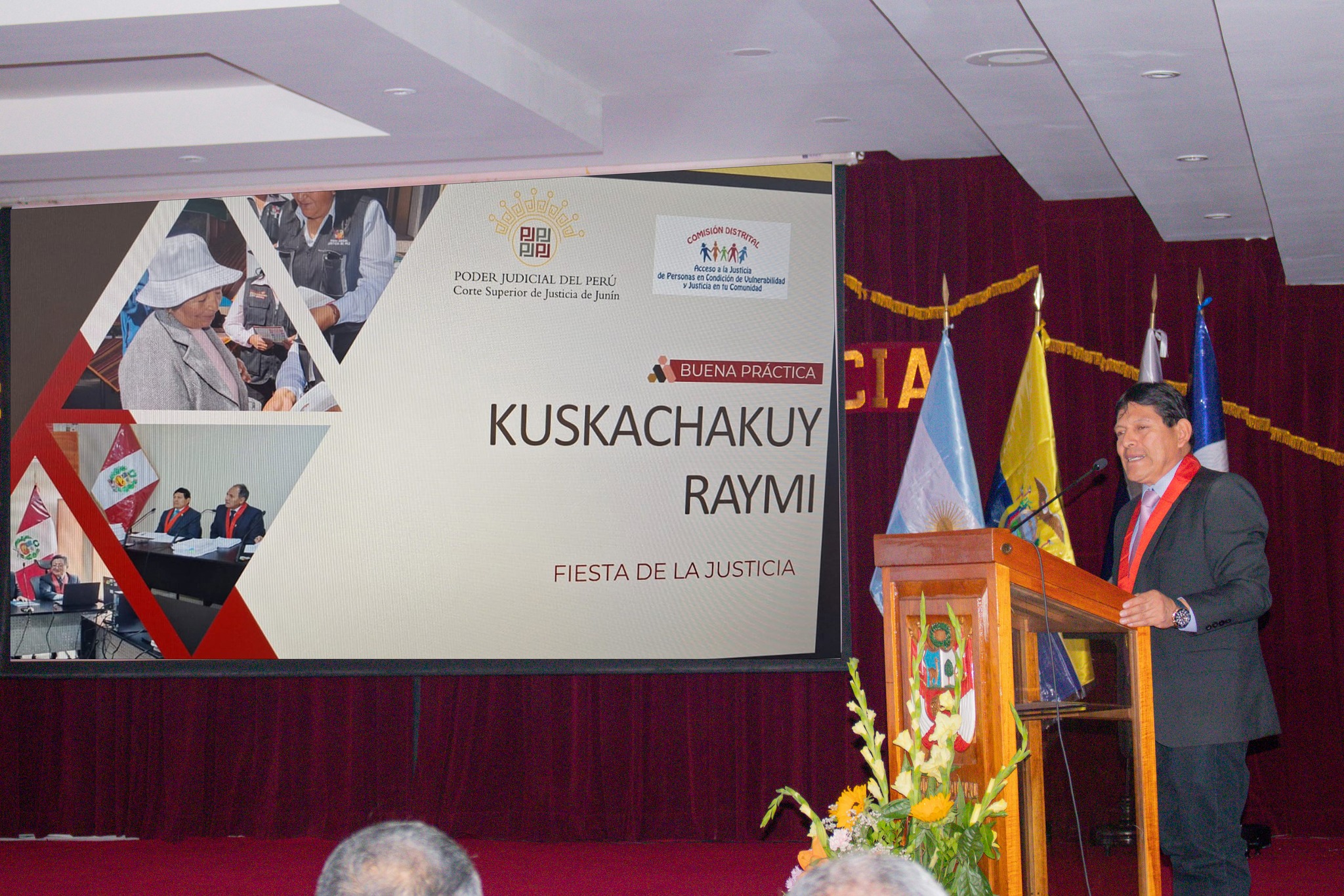 Corte de Junín presentó buena práctica “Kuskachakuy Raymi – Fiesta de la Justicia”