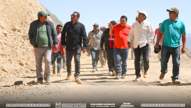 apertura de la carretera que une San Miguel de El Faique y Sondorillo