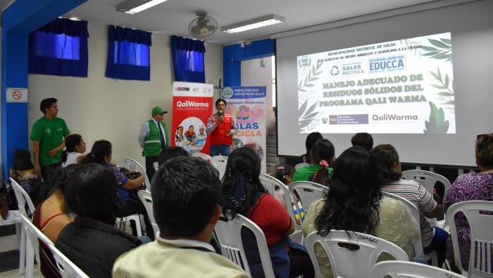 Qali Warma propicia la adecuada gestión de los residuos sólidos provenientes del servicio alimentario en distrito de Salas y Parcona