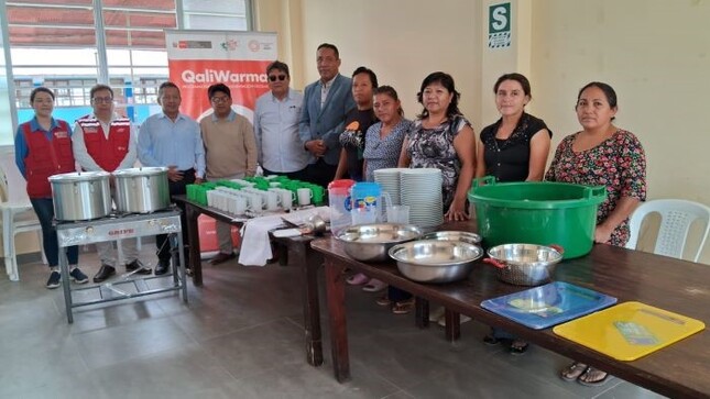 Municipalidad de Sullana entrega kit de cocina y menaje a I.E. de Cieneguillo Norte
