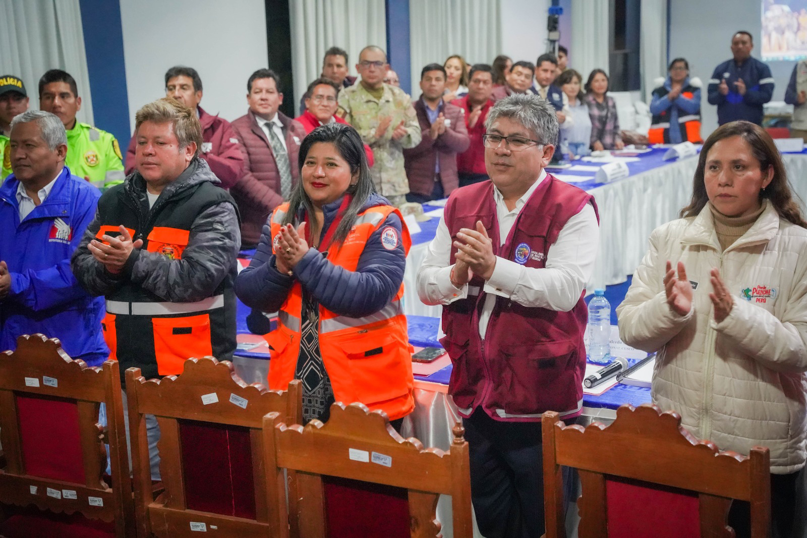 Presidenta de la Corte de Cusco participó en el tercer simulacro nacional multipelgro nocturno en Quispicanchi