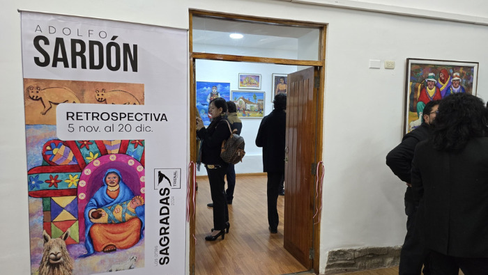 Presidente de la Corte de Cusco asistió a Ecposición Pictorica fue reconocido artista cusqueño Adofo Sardon