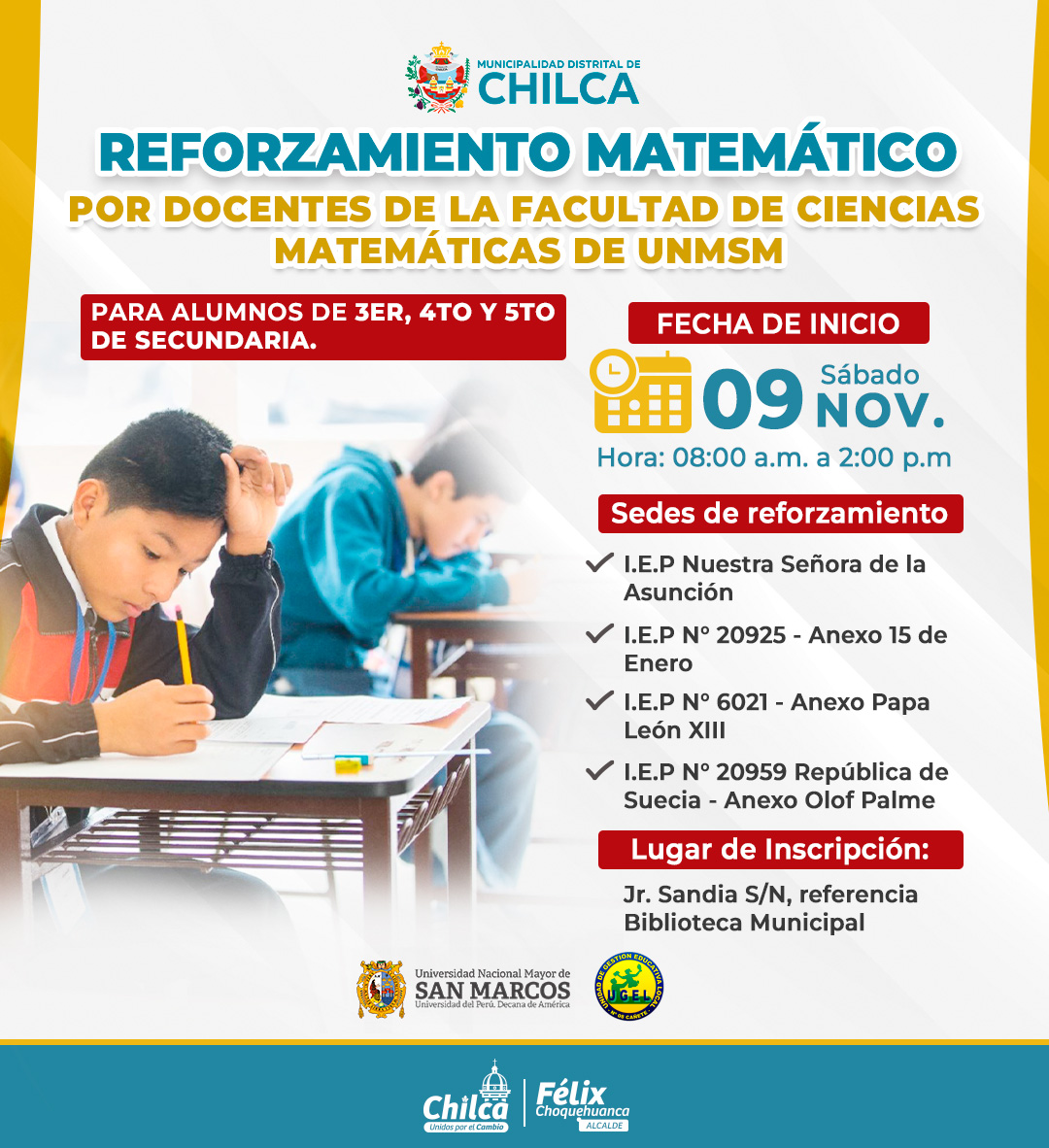 invitación clases matemáticas
