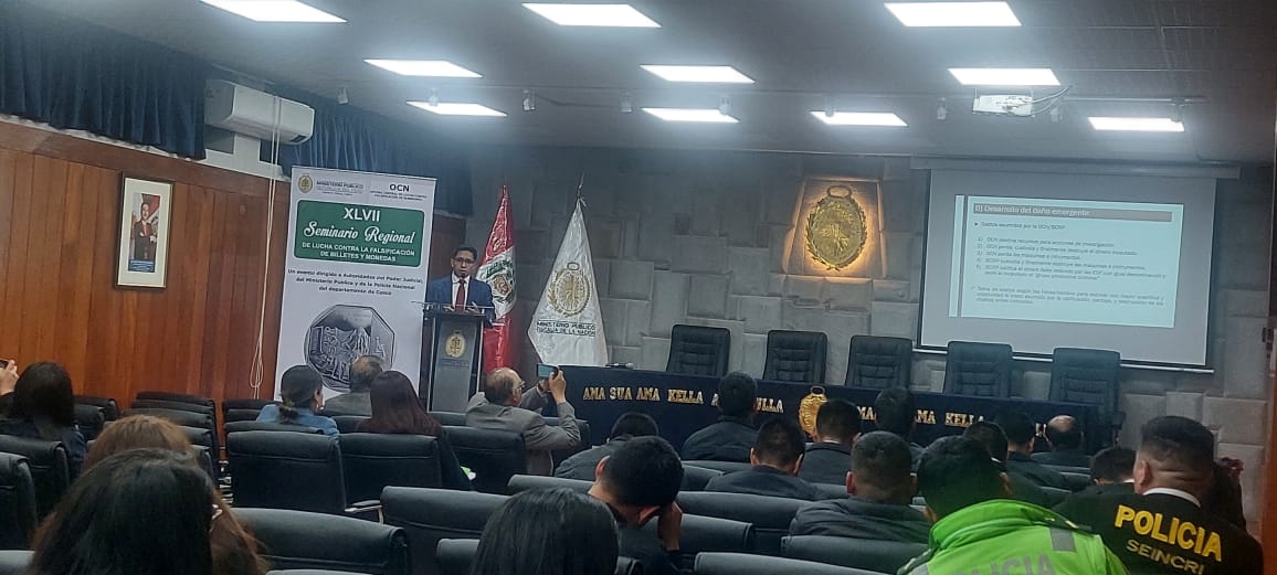 Expositores del XLVII Seminario Regional de Lucha Contra la Falsificación de Billetes y Monedas