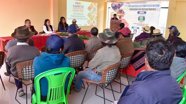 talleres de priorización de cadenas productivas en Acos y Pacaraos - PROCOMPITE HUARAL 2024