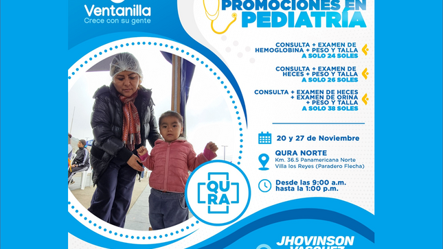 La salud de tus niños 🩺👩‍👩‍👧‍👦 es nuestra prioridad con promociones en pediatría 👶👦👧 para garantizar su bienestar a precios accesibles 🏥💸 