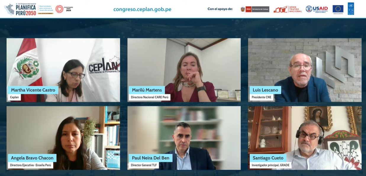 CNE en Congreso de Ceplan: Proyecto Educativo Nacional 2036 es fundamental para cumplir los objetivos estratégicos de desarrollo social y económico del país