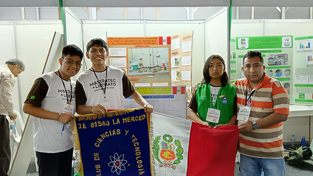 Institución Educativa de Laredo triunfa en Feria Internacional de Ciencia