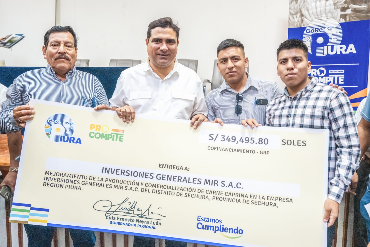 GORE entrega cheques por más de 13 millones a planes de negocio ganadores de Procompite 2024